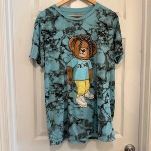 Like New Travis Scott Sicko Mode Bear Tie Dye T-Shirt